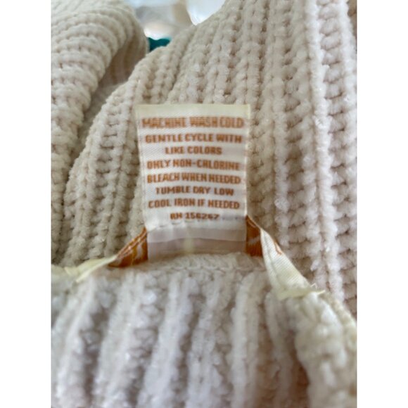 Cream Luv Lane Knit Sweater Womens S 100% Polyester Long Sleeve Pullover - Picture 8 of 8